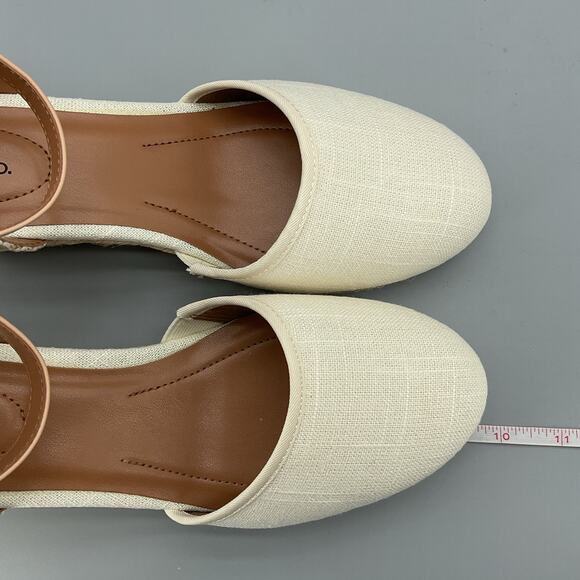 NEW Style & Co Women’s Mailena Wedge Espadrille Sandals Beige Size 8W - Picture 7 of 10
